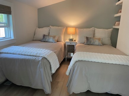 Dennisport Cape Cod vacation rental - 3rd bedroom with (2) twin beds. Access to back porch.