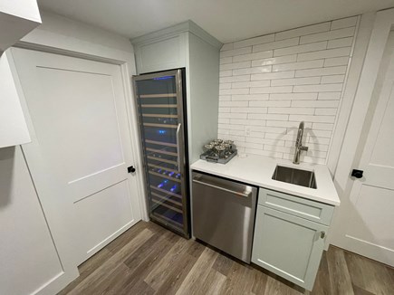 Yarmouth Port Cape Cod vacation rental - Wet Bar in basement with dishwasher and wine refrigerator.