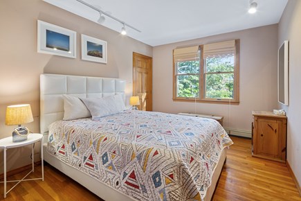 Eastham Cape Cod vacation rental - Cozy bedroom with queen bed and closet for storage