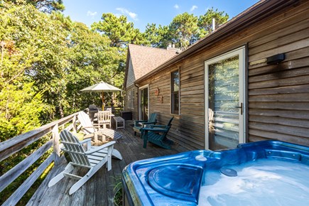 Eastham Cape Cod vacation rental - Relax in the hot tub under the stars at night
