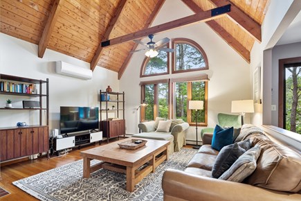 Eastham Cape Cod vacation rental - Stunning vaulted ceilings in the open concept living/dining room