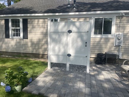 South Yarmouth Cape Cod vacation rental - Back yard outdoor shower