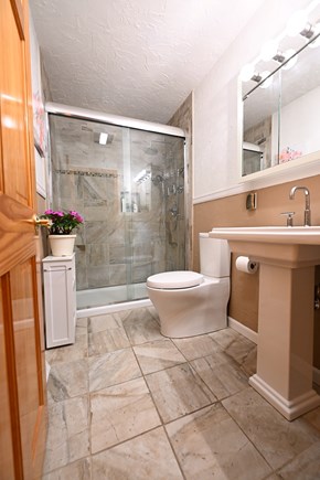 Onset MA vacation rental - Newly renovated bathroom with an awesome dual shower head system