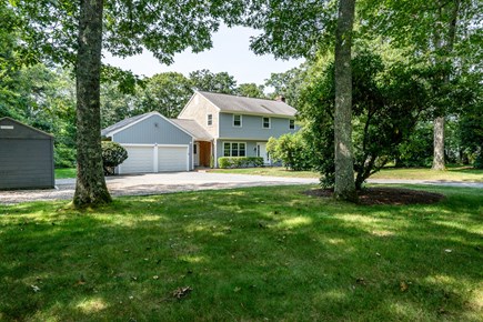 Marstons Mills Cape Cod vacation rental - Front view of home and driveway.