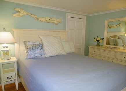 Falmouth Cape Cod vacation rental - Queen bedroom adjacent to bathroom