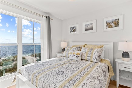 Dennis Cape Cod vacation rental - Guest Bedroom - Queen Bed overlooking the ocean.