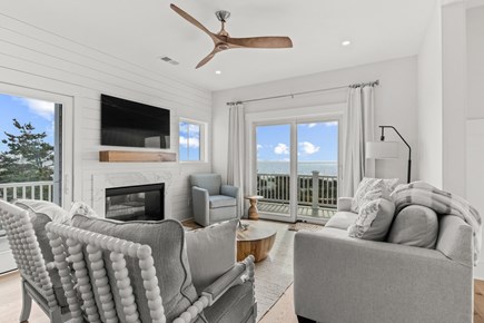 Dennis Cape Cod vacation rental - Cozy Living Room with gas fireplace.