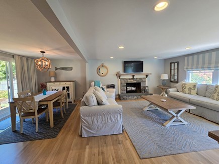 Harwichport Cape Cod vacation rental - Open concept living room dining room and kitchen