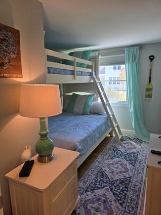 Harwichport Cape Cod vacation rental - Bunk bedroom Full on bottom and twin on top