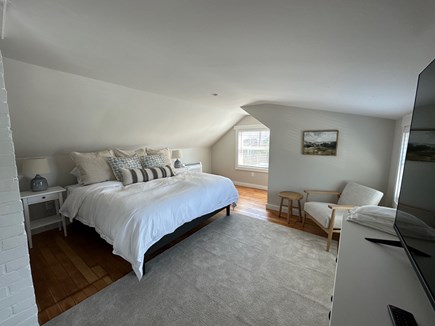 Eastham Cape Cod vacation rental - Upstairs king size with views of town cove from bed.