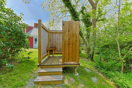 Wellfleet Cape Cod vacation rental - Rinse off after the beach in the outdoor shower