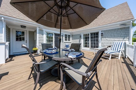 Osterville Cape Cod vacation rental - Mahogany Deck with Outdoor Seating