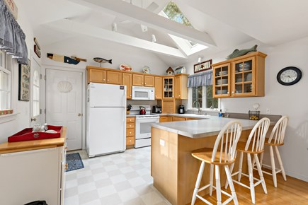 Orleans Cape Cod vacation rental - The eat in kitchen is well lit with gorgeous skylights