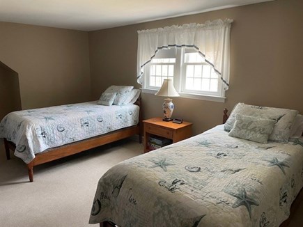 Harwich Center Cape Cod vacation rental - 2nd floor bedroom; 2 twins in main room, 2 twins in alcoves