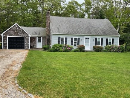 Harwich Center Cape Cod vacation rental - Large flat front yard, space for 4 cars in driveway