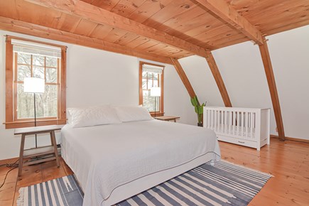 West Falmouth Cape Cod vacation rental - Upstairs Bedroom (Bedroom #2) with King bed and crib