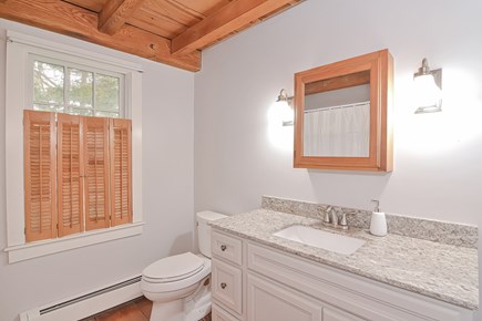 West Falmouth Cape Cod vacation rental - First floor ensuite bathroom with shower and bathtub