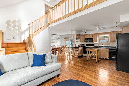 Eastham Cape Cod vacation rental - The open concept space connects to the kitchen and dining area