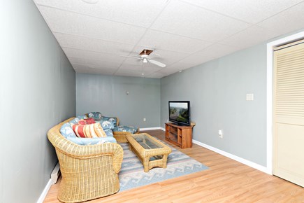 Eastham Cape Cod vacation rental - Basement level TV room for movie night