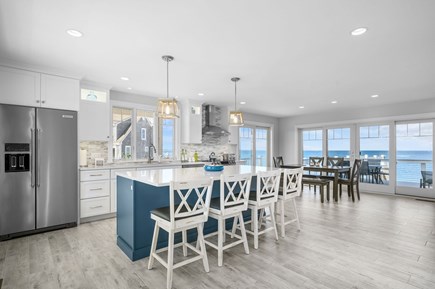 East Sandwich Cape Cod vacation rental - Welcoming eat in kitchen with great views.