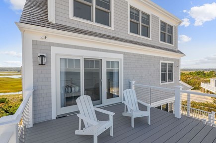 East Sandwich Cape Cod vacation rental - Bedroom 3 balcony with seating for 2- 2nd Floor