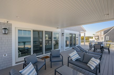 East Sandwich Cape Cod vacation rental - Sliders into the living room or dining area off of the deck