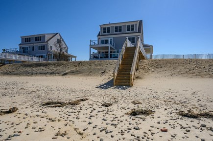 East Sandwich Cape Cod vacation rental - Staircase down to the beach