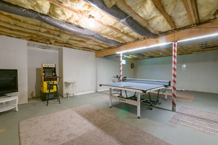 Mashpee Cape Cod vacation rental - Basement with games.