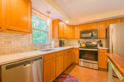 Mashpee Cape Cod vacation rental - Stainless appliances in the kitchen.