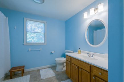 Mashpee Cape Cod vacation rental - Bathroom 2 - Full Shower Tub Combo - Second Floor.