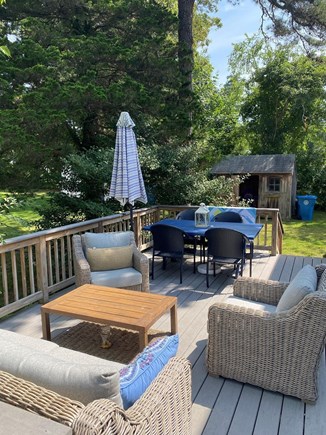 North Falmouth Cape Cod vacation rental - Outdoor Living on the back deck