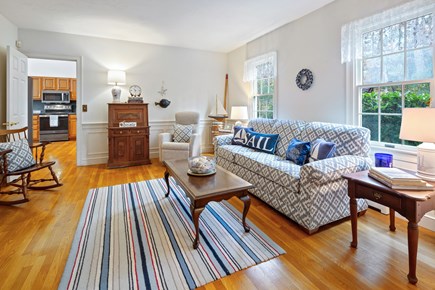 Brewster Cape Cod vacation rental - There is a cozy den off of the kitchen