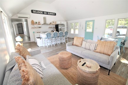 Eastham Cape Cod vacation rental - living space off pool