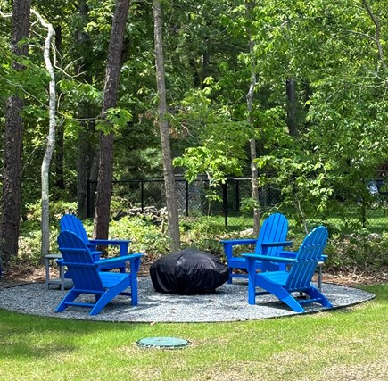 East Falmouth Cape Cod vacation rental - Enjoy s'mores around the newly installed fire pit!