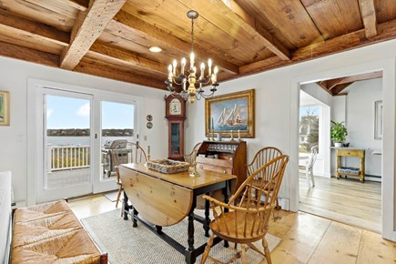 Eastham Cape Cod vacation rental - Gorgeous wooden beams continue through the open concept space