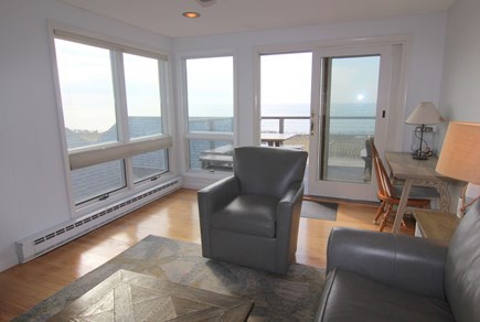 Truro Cape Cod vacation rental - Living Room With Bay View