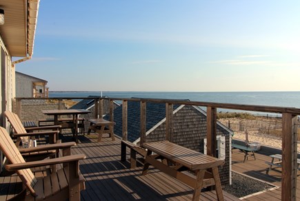 Truro Cape Cod vacation rental - Bay View Deck With Outdoor Furniture