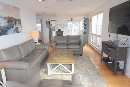 Truro Cape Cod vacation rental - Living Room With Queen Sleeper Sofa