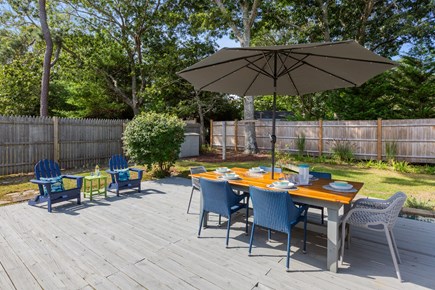 Eastham Cape Cod vacation rental - Seating for six at the beautiful outdoor dining table