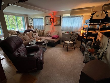 Wellfleet Cape Cod vacation rental - Living rm comfy sectional, comfy recliner, smart tv, xfinity