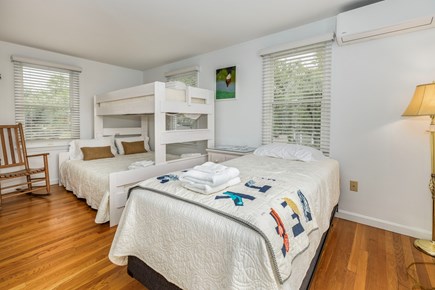 Brewster Cape Cod vacation rental - Second bedroom: 2 twin beds and a queen
