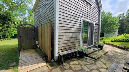 Wellfleet Cape Cod vacation rental - Enter the freestanding cottage through the slider door