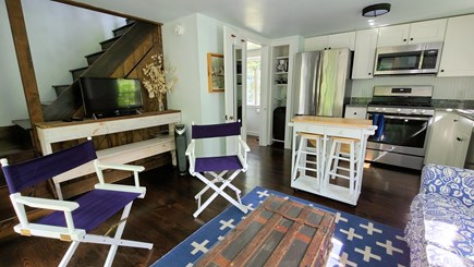 Wellfleet Cape Cod vacation rental - The cottage living room and kitchen