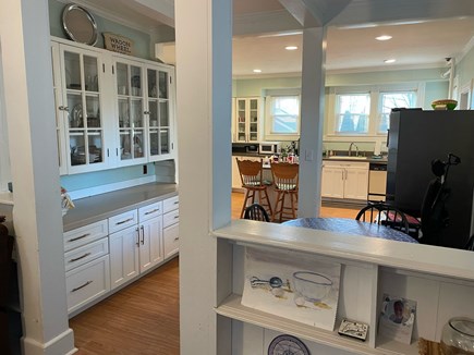 Sagamore Beach Cape Cod vacation rental - View  of breakfast nook and kitchen; photo taken from dining room