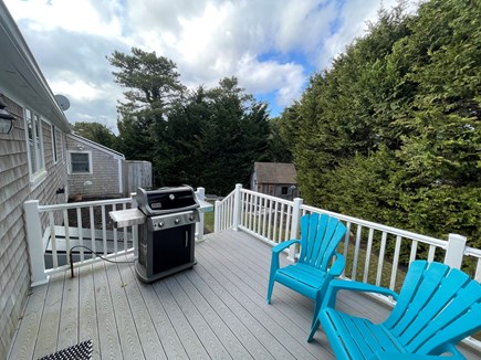 Harwich Cape Cod vacation rental - Back deck with Weber Grill - gas connected to house