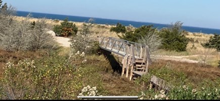 Brewster Cape Cod vacation rental - Footbridge leading to Paines Creek Beach and Mants Landing