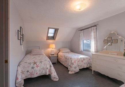 Bourne Cape Cod vacation rental - Second floor bedroom with double and 2 twins - NO AC in this room