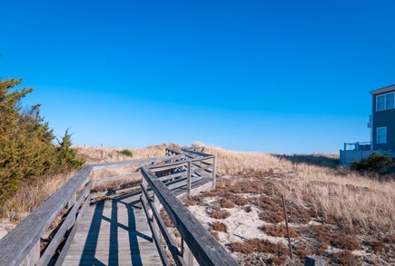 Bourne Cape Cod vacation rental - Boardwalk located directly across the street w/ beach access