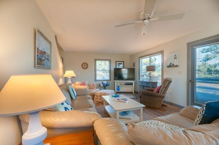 Bourne Cape Cod vacation rental - Living room off of the dining room with plenty of seating