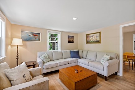 Yarmouth Port Cape Cod vacation rental - Living room with wall mounted TV